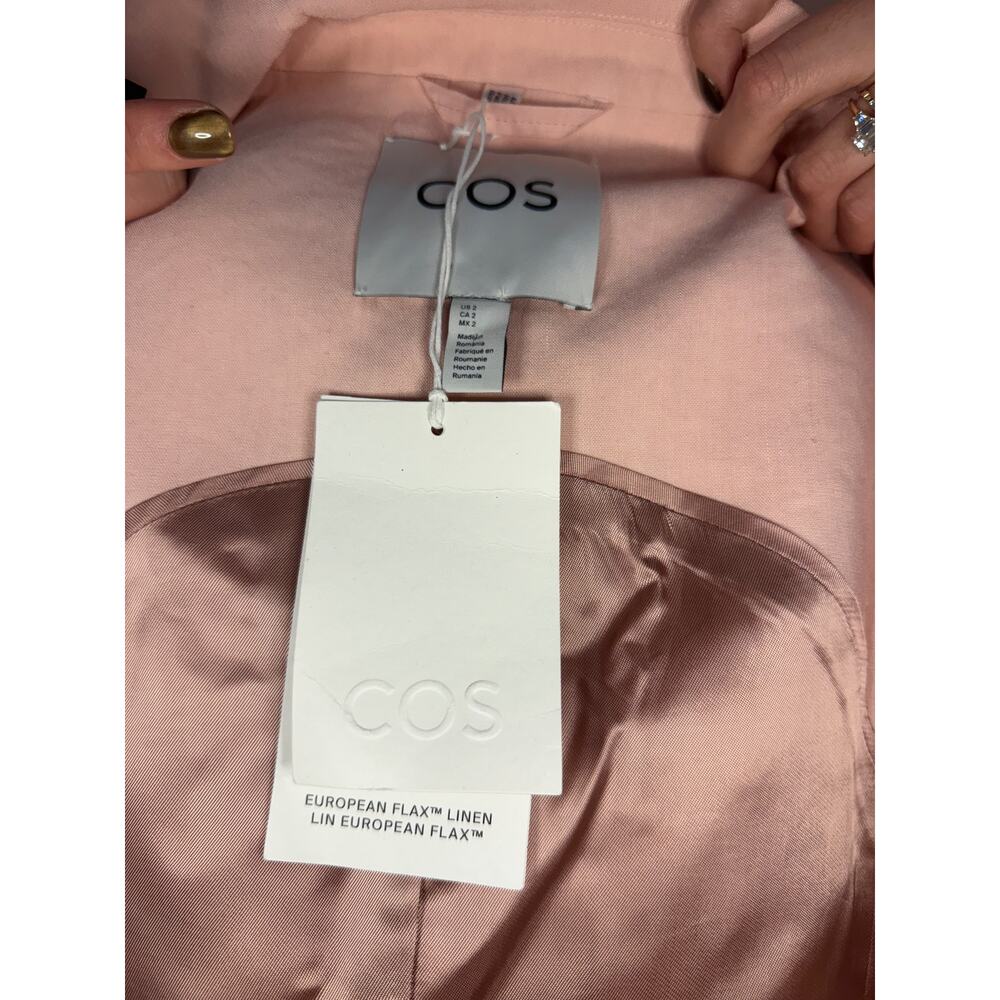 COS Slim Linen Waistcoat — Apricot (US 2) NWT - Picture 7 of 7